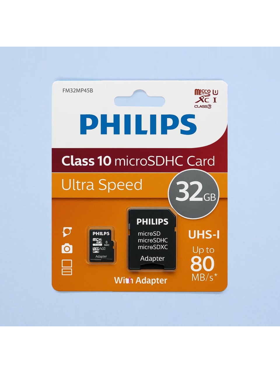 Philips FM32MP45B 32 GB SDHC UHS-I V10 Class10 microSD Hafıza Kartı