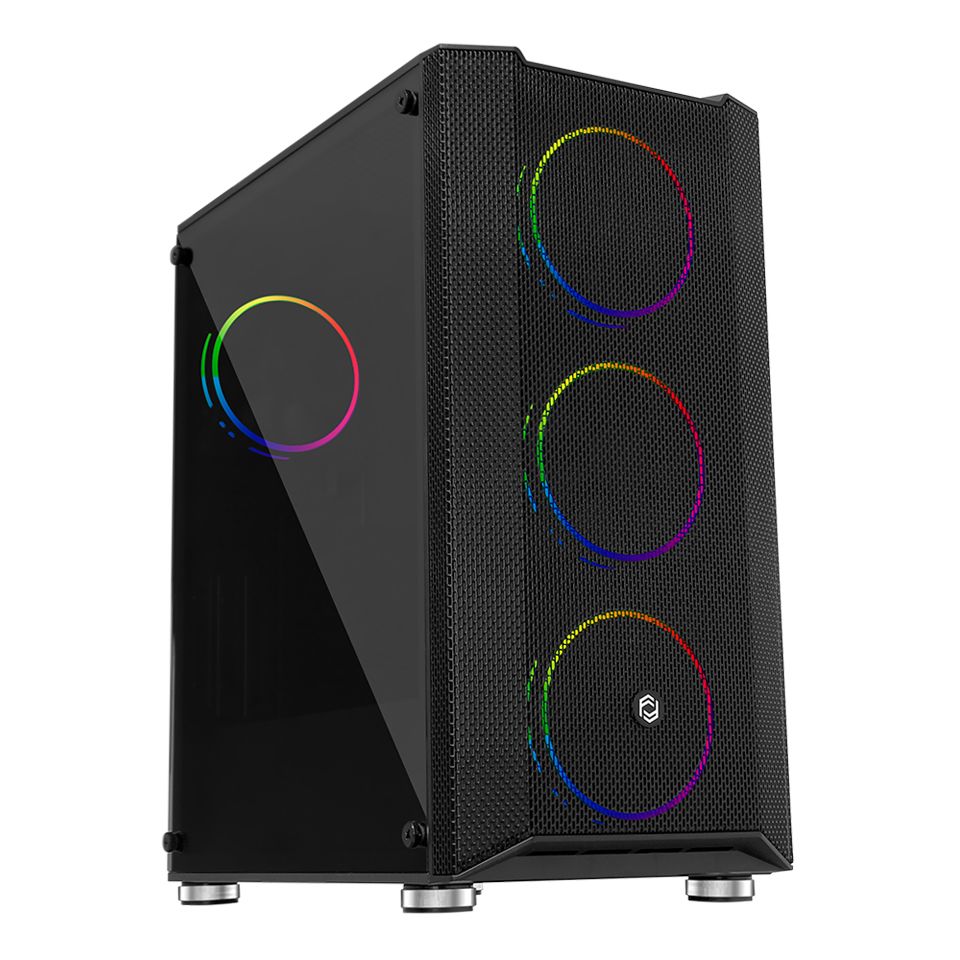 Frisby FC-9405G 650W 80 Plus Panda 4x12cm RGB Fanlı Pencereli Mid Tower Oyuncu Kasası