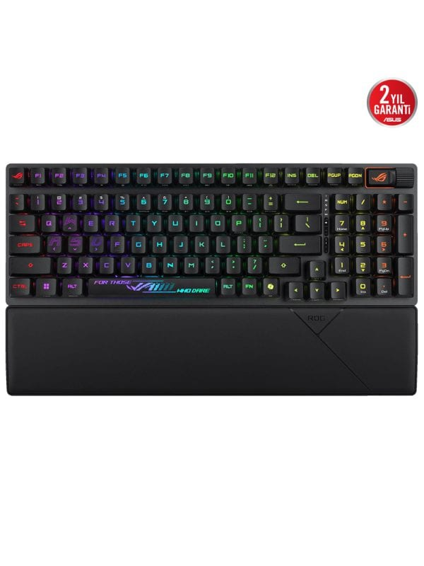 Asus ROG STRIX SCOPE II 96 WL/RX RED/ABS/TR Q TR 3 Modlu Bağlantılı Kablosuz Oyuncu Klavyesi