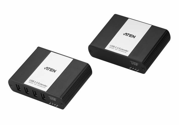 Aten UEH4002A 100 Mt 4 Port USB 2.0 to CAT Dişi-Dişi USB 2.0 Mesafe Uzatma Adaptörü