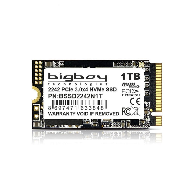 Bigboy BSSD2242N1T 1 TB 2500-1800Mb/s 22x42mm PCIe 3x4 M2 Nvme SSD Harddisk