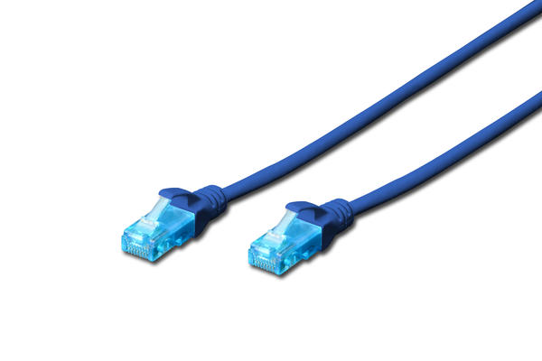 Beek BC-U5100B 10 Mt CAT5E U/UTP AWG26 Mavi Patch Cord Kablo