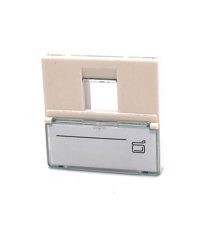 Beek BN-OUT-FPLT-S 45x45 Keystore Jack Takmak için Tekli Fransız Tipi Priz Çerçevesi
