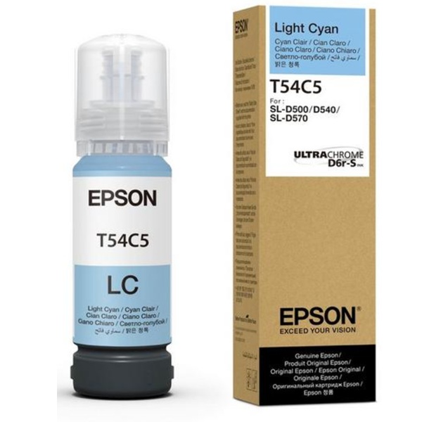 Epson C13T54C520 SL-D500 T54C5 Surelab 70Ml Açık Mavi Orijinal Inkjet Mürekkepi