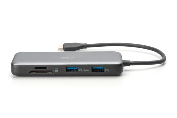 Digitus DA-70915 Usb Type C to HDMI RJ45 8 Port Docking Station