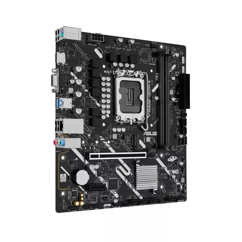 Asus PRIME H810M-K Sc-1851 DDR5 6400Mhz M2 AURA RGB mATX INTEL Anakart