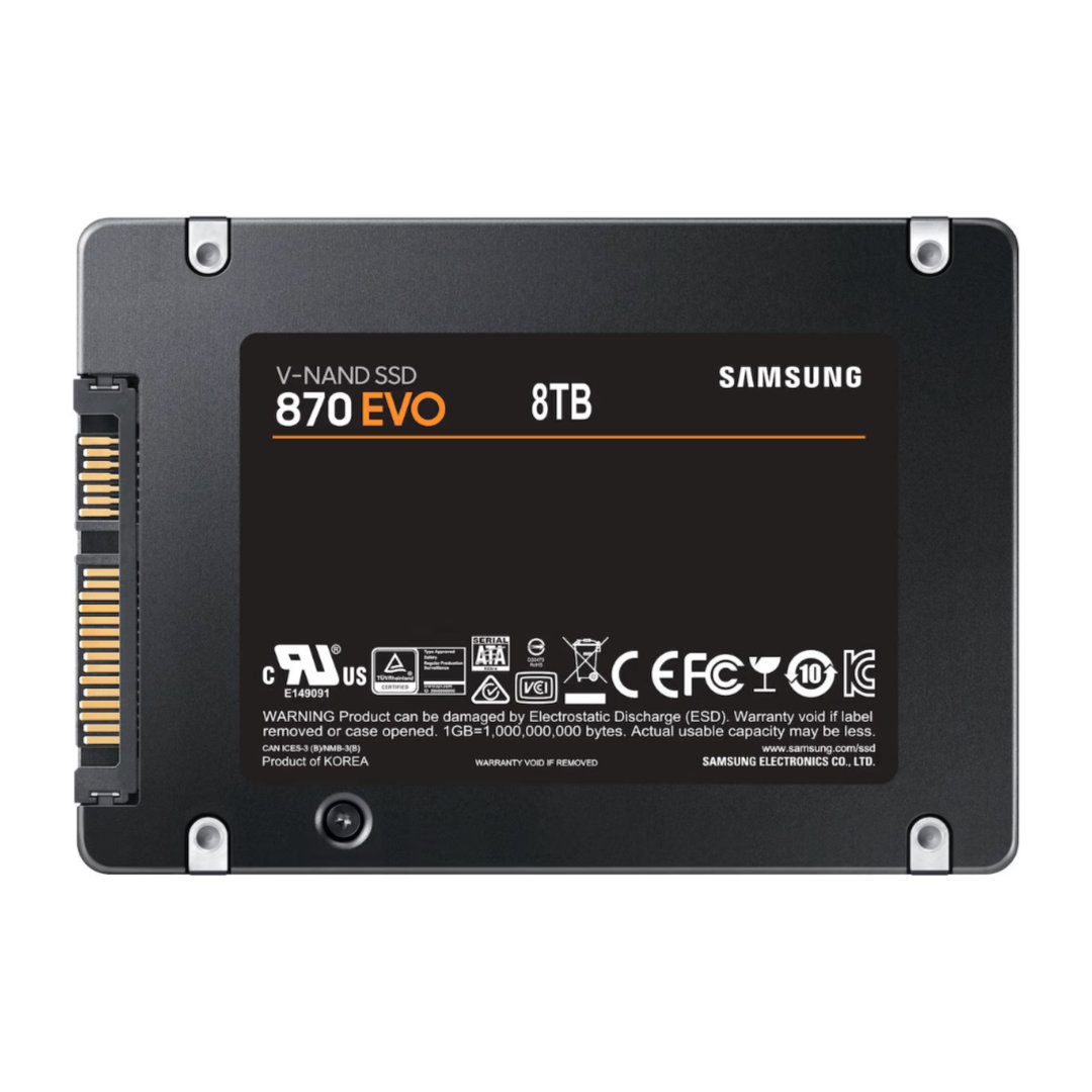 Samsung MZ-77E8T0BW 8 TB 870 EVO 560-530Mb/s 2.5inch SATA SSD Harddisk