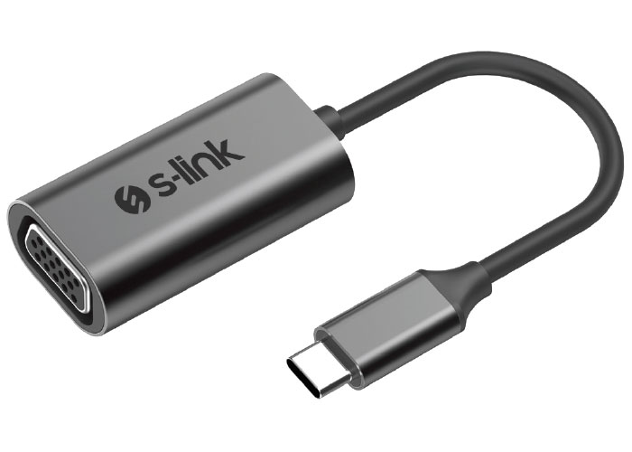 S-Link SW-U514 USB Type C to VGA USB Ekran Kartı Adaptörü