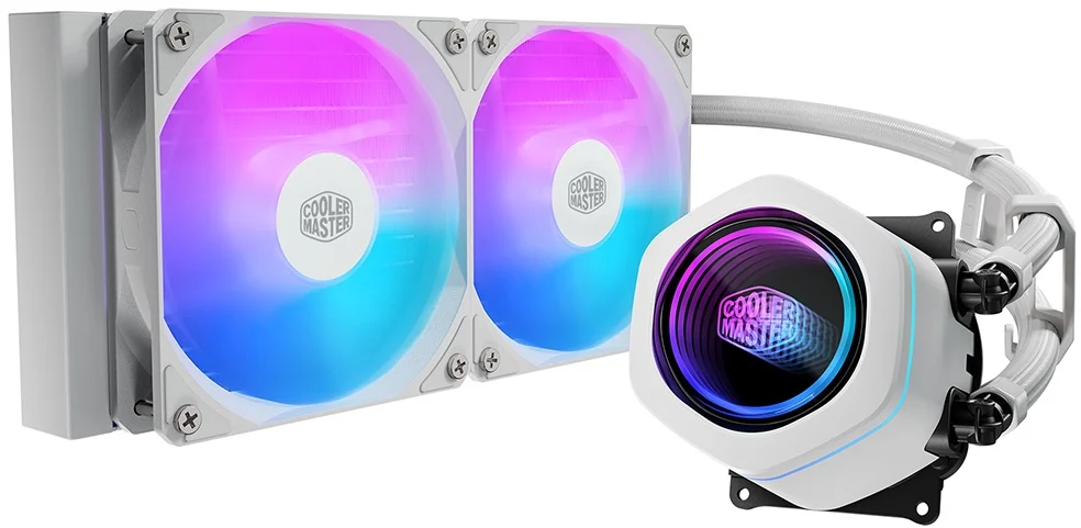 Cooler Master MLX-D24M-A18PA-RW Liquid Nex ML240 2x12cm ARGB Fanlı AM5-1851 Beyaz Uyumlu sıvı Soğutma