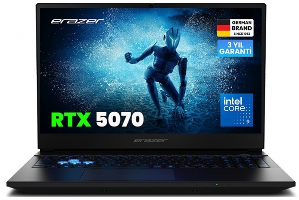 Erazer Deputy 15 P1 MD600005 Ultra 9 270H 2.7Ghz 32GB 2 TB 8GB RTX5070 15.6 165Hz FreeDoos Notebook Bilgisayar