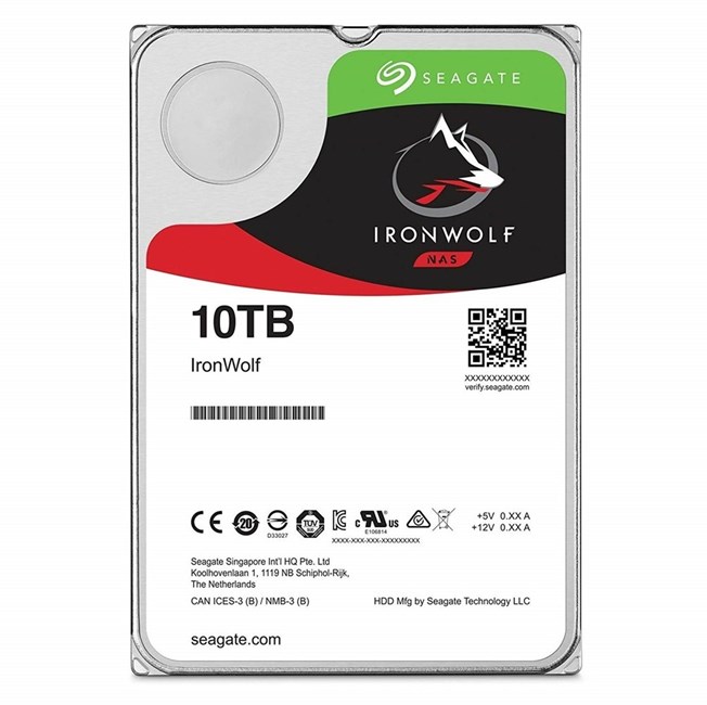 Seagate ST10000VN000 10 TB 7200Rpm 256MB SATA3 3.5 inhc Ironwolf Nas Harddisk