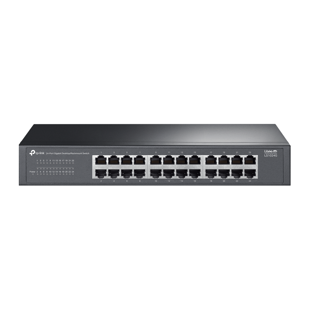 Tp-Link LS1024G 24 Port Gigabit Metal Kasa Rack mount Ethernet Switch