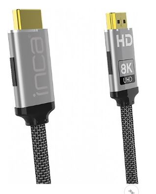 Inca IHM-15T 1.5 Mt HDMI to HDMI 2.1v 8K Erkek-Erkek Altın Uçlu Görüntü Kablosu
