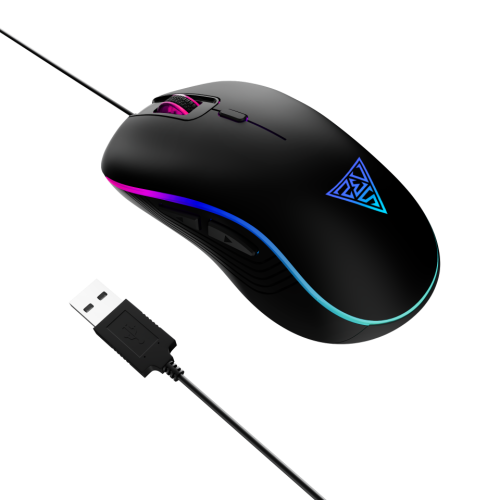 Gamdias AURA GS3 USB 3600Dpi 6 Programlanabilir Tuşlu Siyah Kablolu Oyuncu Mouse