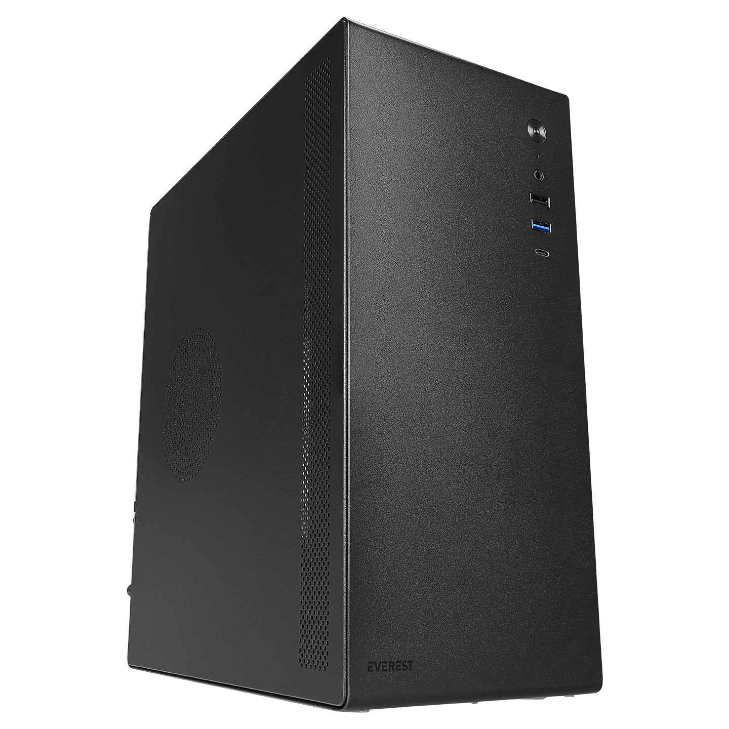 Everest K250 PEAK 250W MICRO PSU Siyah USB3.0 USB2.0 TYPE-C HD AUDIO Kompakt Mid-T PC Kasası