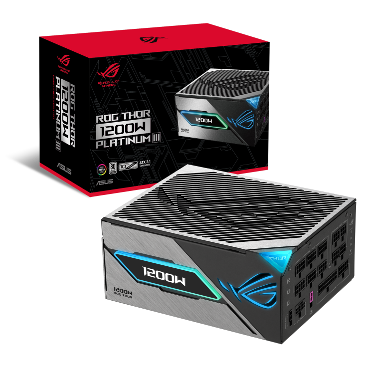 Asus ROG THOR 1200W PLATINUM III 1200W 80 Plus Platinum 12cm Fanlı Tam Modüler ATX Pwer Supply