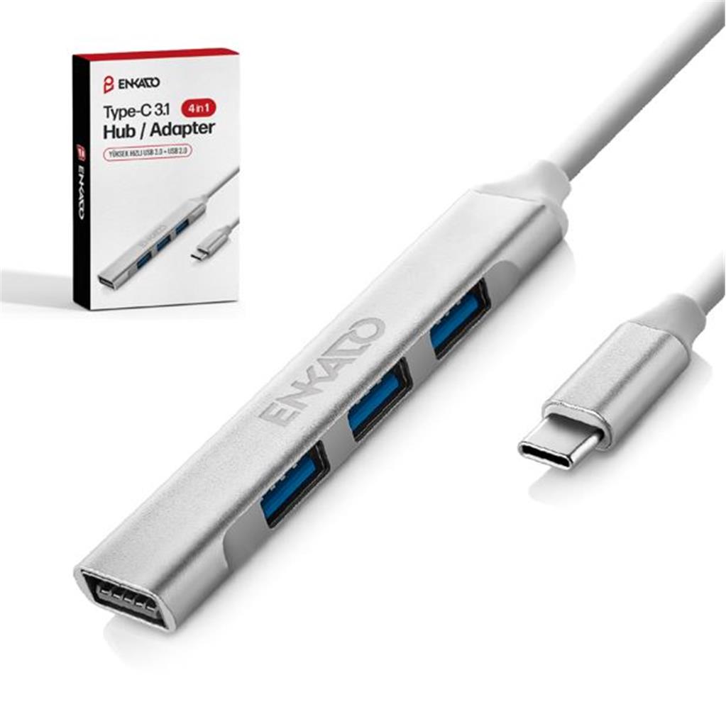 Enkado EKD-UH60 USB Type C to 3 Prot USB 3.0 1 Port USB 2.0 USB Çoklayıcı