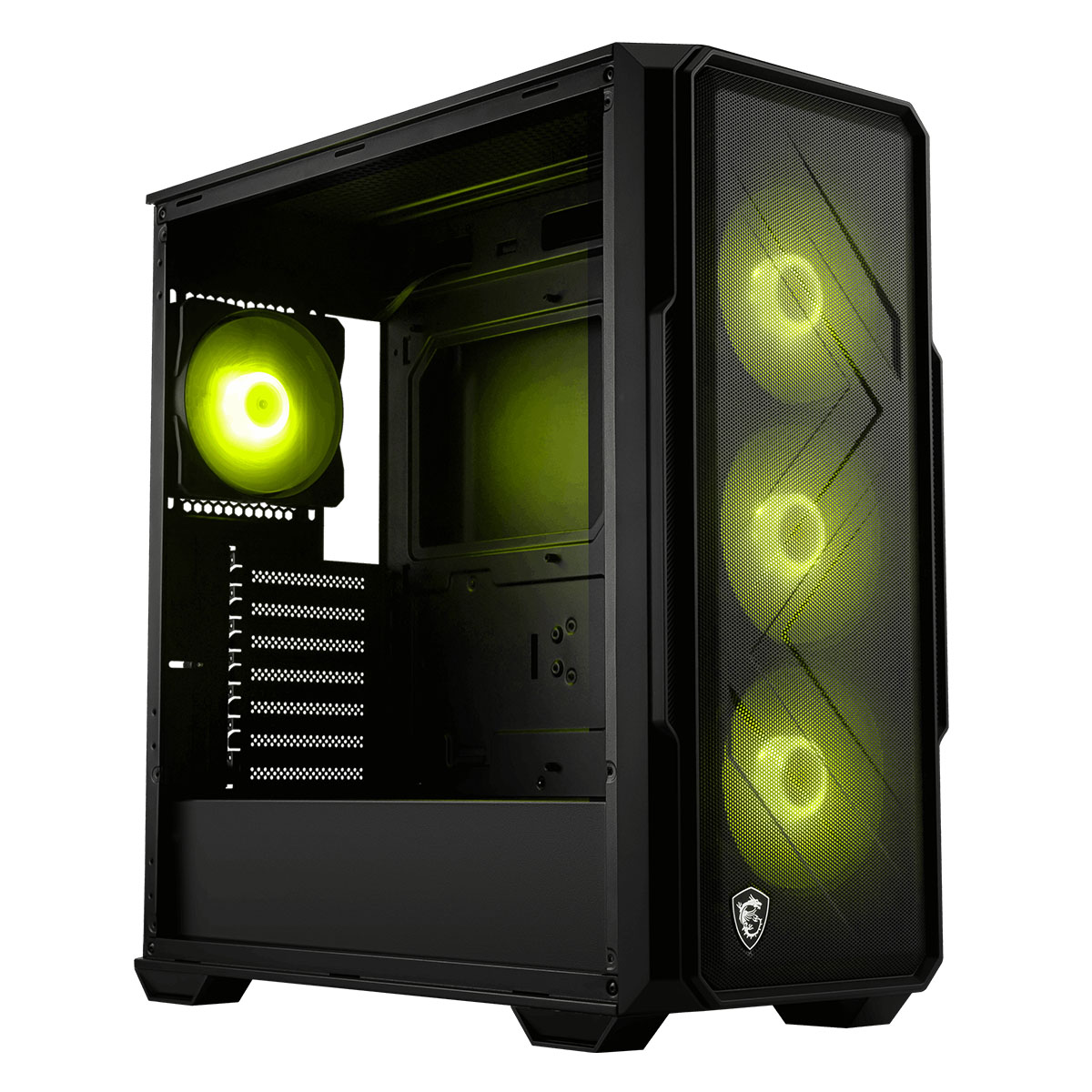 Msi MAG FORGE 340R AIRFLOW PSU YOK 4x12cm ARGB Fanlı Temperli Cam Siyah ATX Oyuncu Kasası