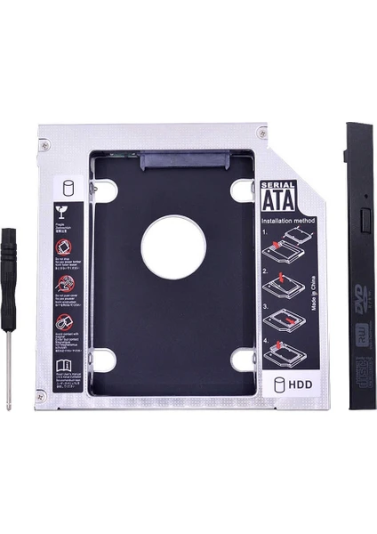 Qport Q-HDK12 12.7 inch to 2.5 inch SATA SSD-HDD Çeviri Kızak