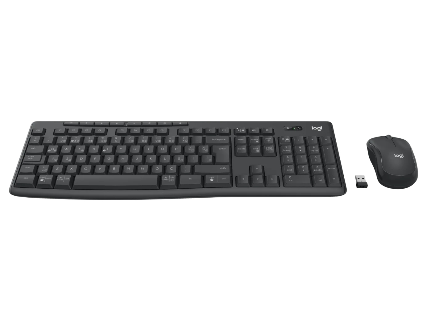 Logitech 920-012074 MK370 Q TR Kurumsal Siyah Kablosuz Klavye Mouse Set