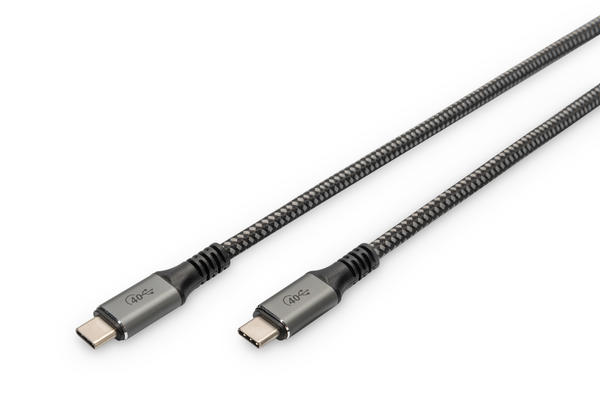 Digitus DB-300443-010-S 1 Mt Usb Type C to USB Type C 8K 60Hz PD3 40Gbits Usb Bağlantı Kablosu