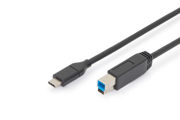 Digitus AK-300149-010-S 1 Mt USB Type C to USB Type C B Erkek-Erkek USB Kablo