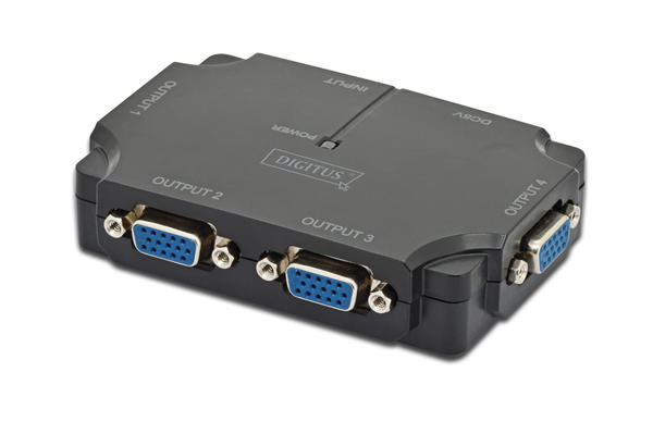 Digitus DS-42120-1 4 Port VGA 1920x1080P 350Mhz VGA Görüntü Çoklayıcı Spliter