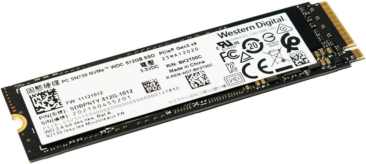 Western Digital WDT-MLBSMO 512 GB Black 3500-2500Mb/s PCIe NVMe M2 Gen4 22x80 Kutusuz SSD Harddisk