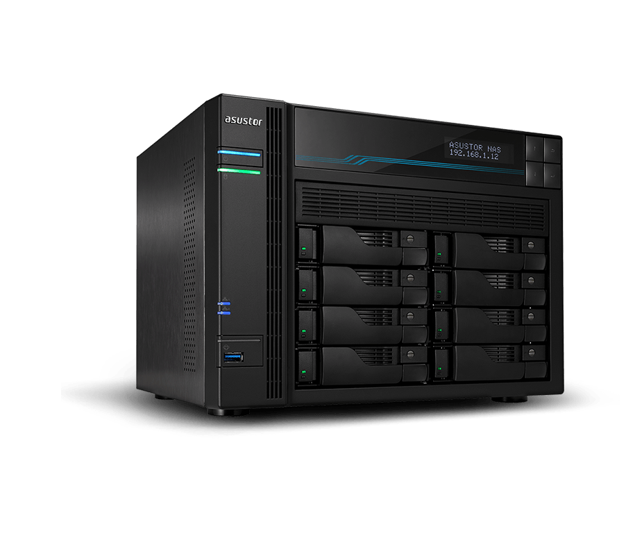 Asustor AS6508T INTEL C3538 8 GB DDR4 M.2 Lot 8 Disk Yuvalı 2 x 10GBit 2 x 2.5Gbit Lan Ağ Depolama NAS Server