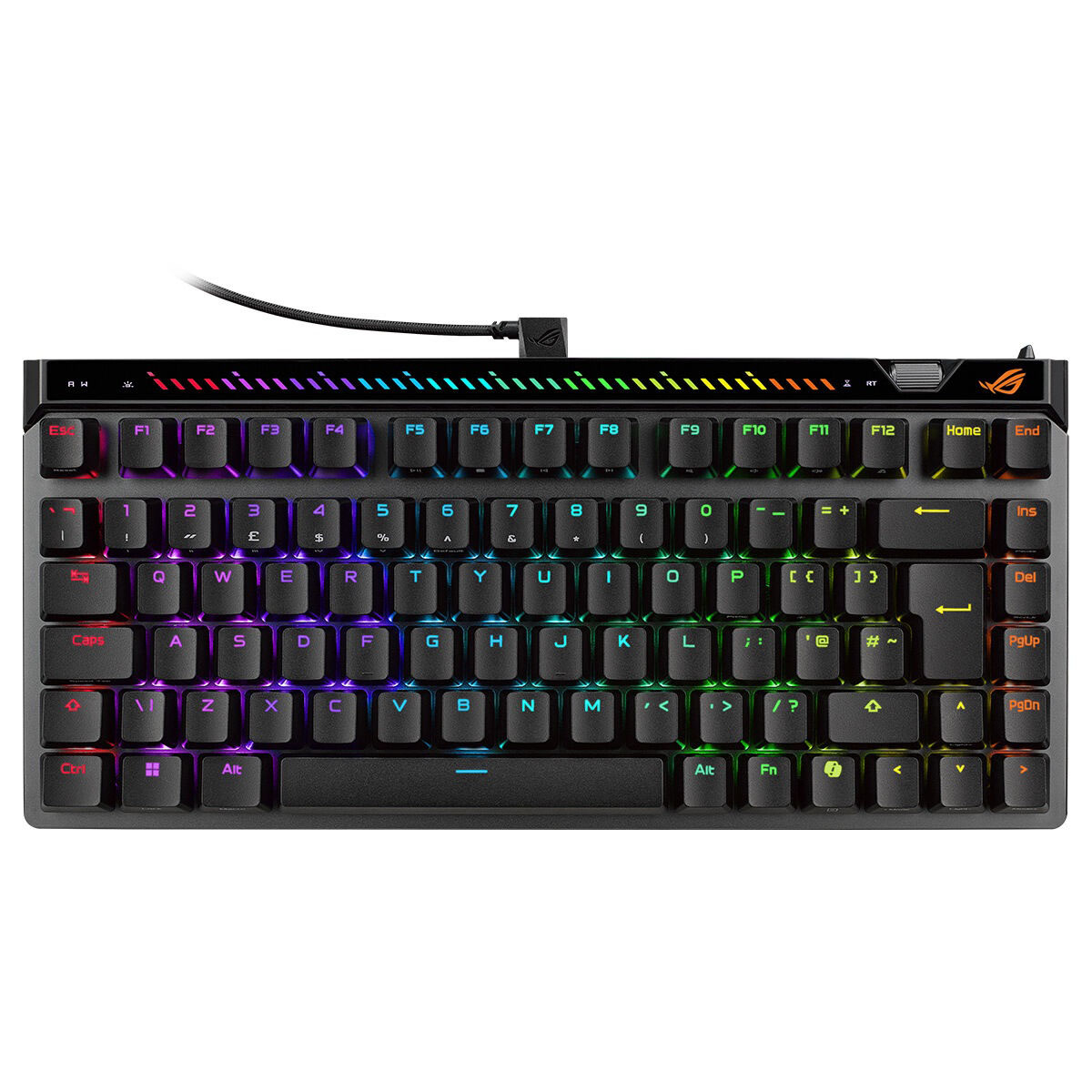 Asus M705 ROG FALCHION ACE 75HE/BK/V2/UK/PBT USB Q ENG Kablolu Siyah Oyuncu Klavyesi