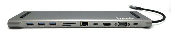 Beek BA-DCK-UC11 USB Type C HDMI VGA RJ45 11 in Dosking Station