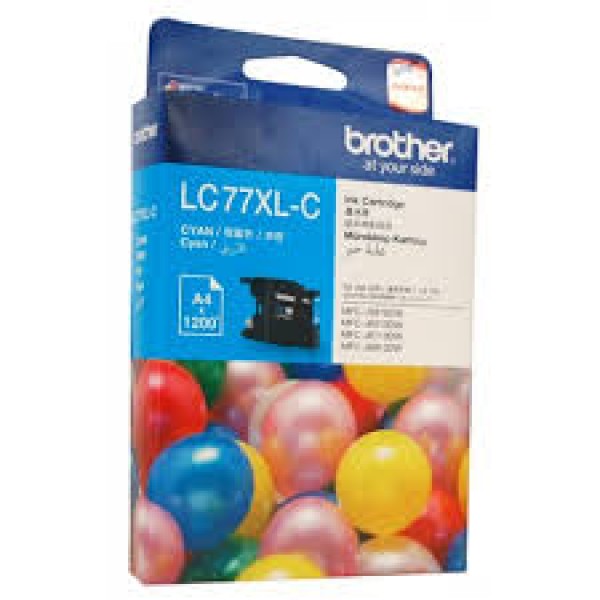 Brother LC-77XLC 2.400 Sayfalık Orijinal Inkjet Mavi Kartuş