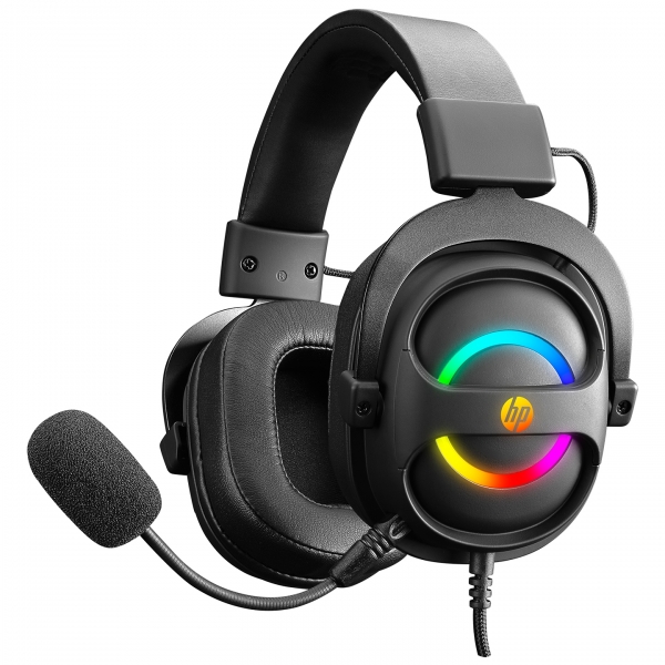 Hp DHE-8006 Kafa Bantlı 7.1 RGB Led Siyah Kablolu Mikrofonlu Oyuncu Kulaklığı
