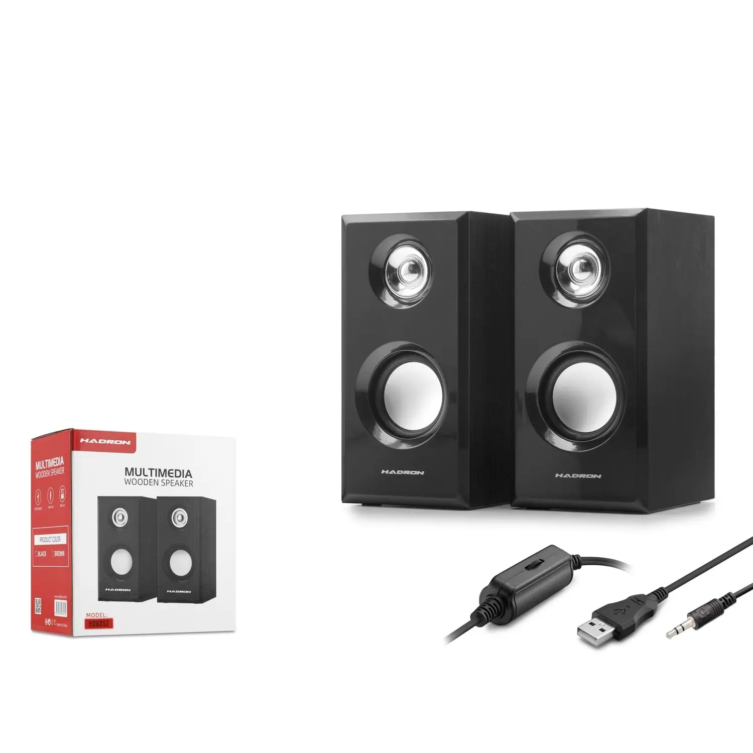 Hadron HD6052 1+1 6w Siyah USB Hoparlör