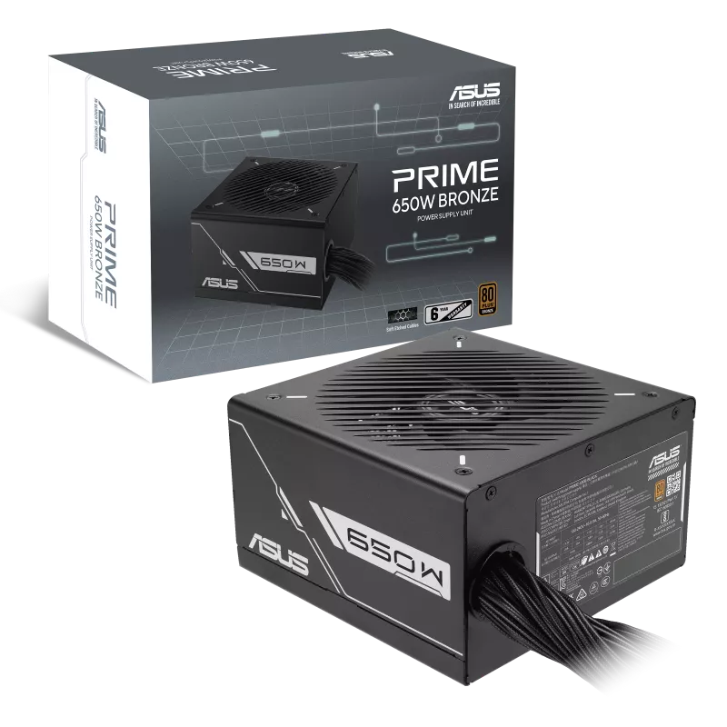 Asus PRIME-650B-BLACK  650W 80 Bronze 12cm Fanlı ATX Power Supply