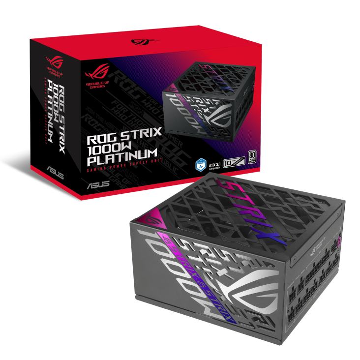 Asus ROG-STRIX-1000P 1000W 80 Plus Platinum 12cm Fanlı Tam Modüler ATX 3.1 GaN Power Supply