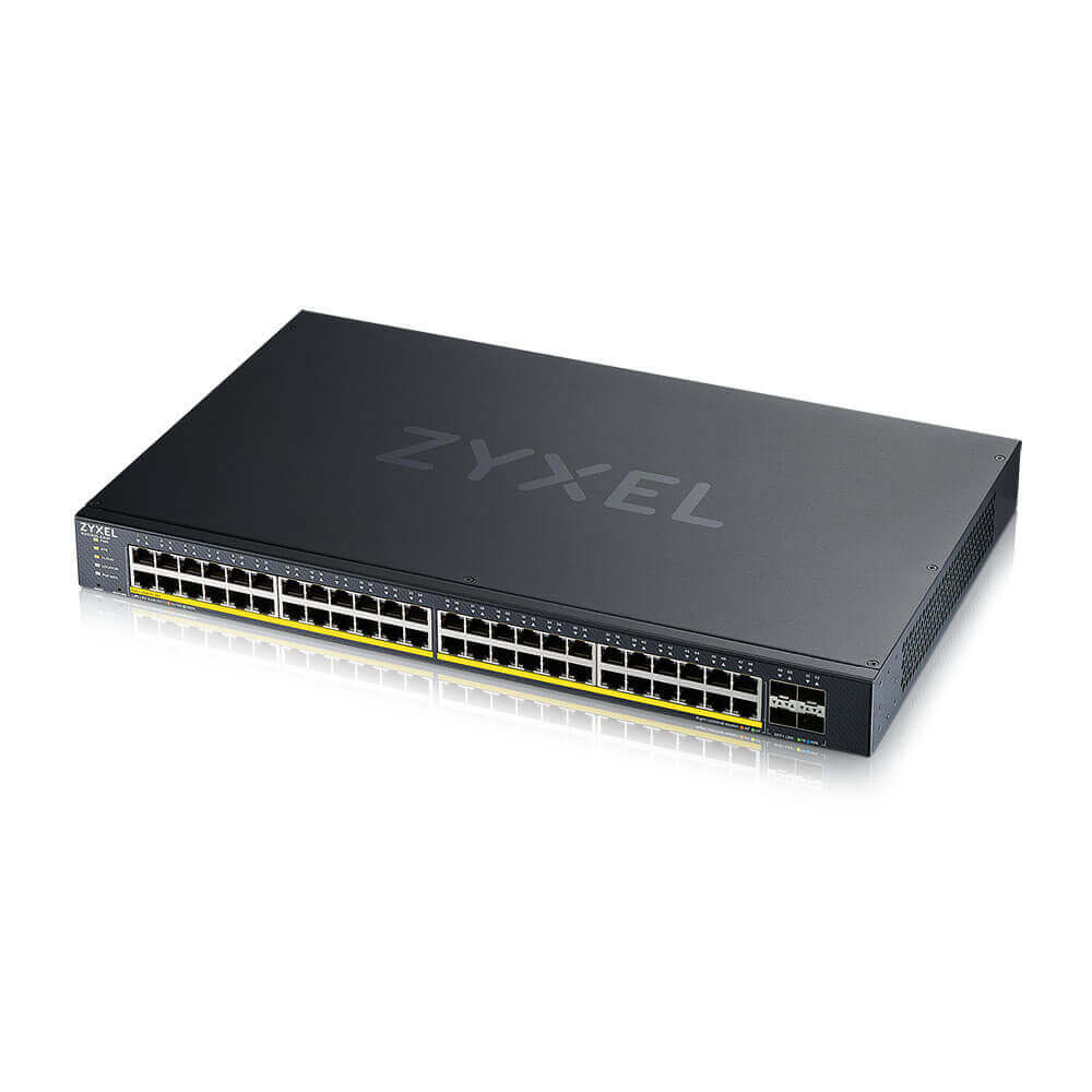 Zyxel XGS1935-52HP-EU0101F 48 Port Gigabit PoE 4 Port SFP 10G L3 Smart Managed PoE Yönetilebilir PoE Switch