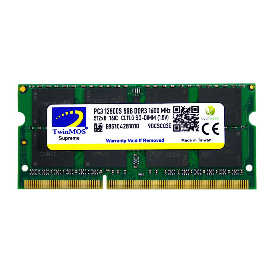Twinmos MDD38GB1600N 8 GB DDR3 1600Mhz CL11 Notebook Bellek