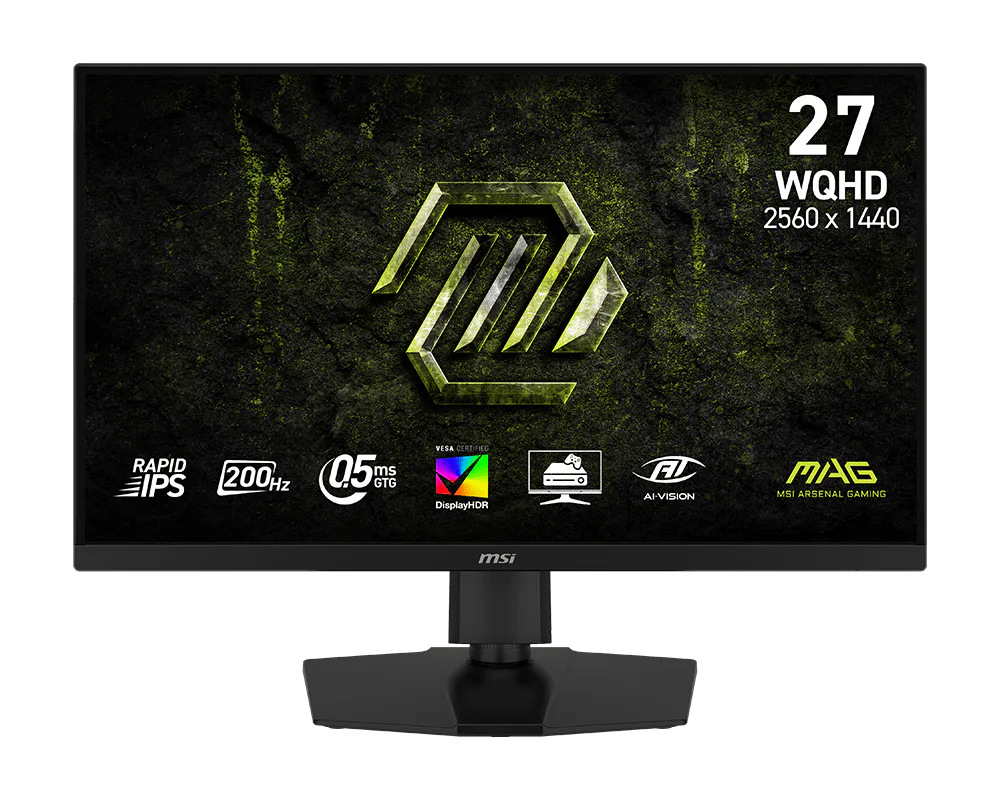 Msi MAG 274QPF E20 27 inch 2560x1440 0.5ms 200Hz HDMI DP Rapid IPS FreeSync Prenium Oyuncu Monitör