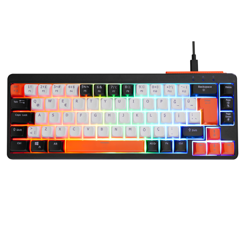 Acer EAK810 USB Q TR 68 Tuşlu  RGB Backlight Mekanik Siyah Kablolu Oyuncu Klavyesi