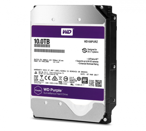 Western Digitla WD101PURZ 10 TB 7200Rpm 256MB SATA3 3.5 inch İthal Pruble 7/24 Güvenlik Harddisk