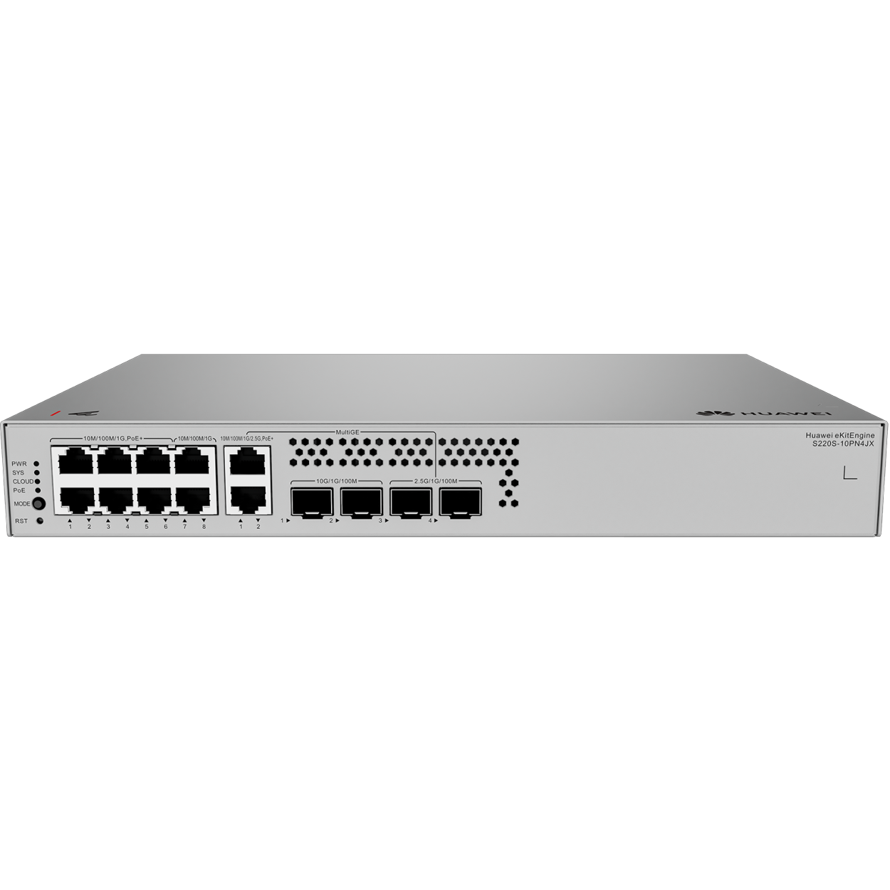 Huawei S220S-10PN4JX 8 Port Gigabit PoE 2 Port 2.5Gbit Uplink 4 Port SFp 128W PoE Switch