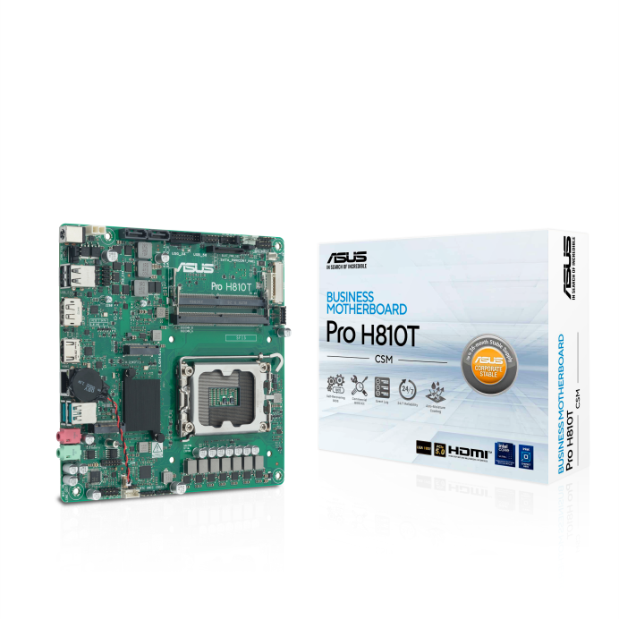 Asus PRO H810T-CSM Sc-1851 DDR5 6400Mhz M2 GEn5 miniITX INTELA Anakart