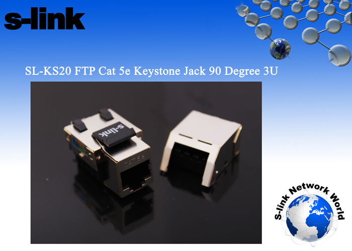 S-Link SL-KS20 90 CAT5E FTP Derece 3U Kestone Jack