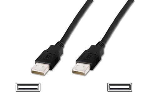 Digitus AK-300101-018-S 1.8 Mt USB 2.0 to USB 2.0 Erkek-Erkek AWG28 USB 2.0 Kablo
