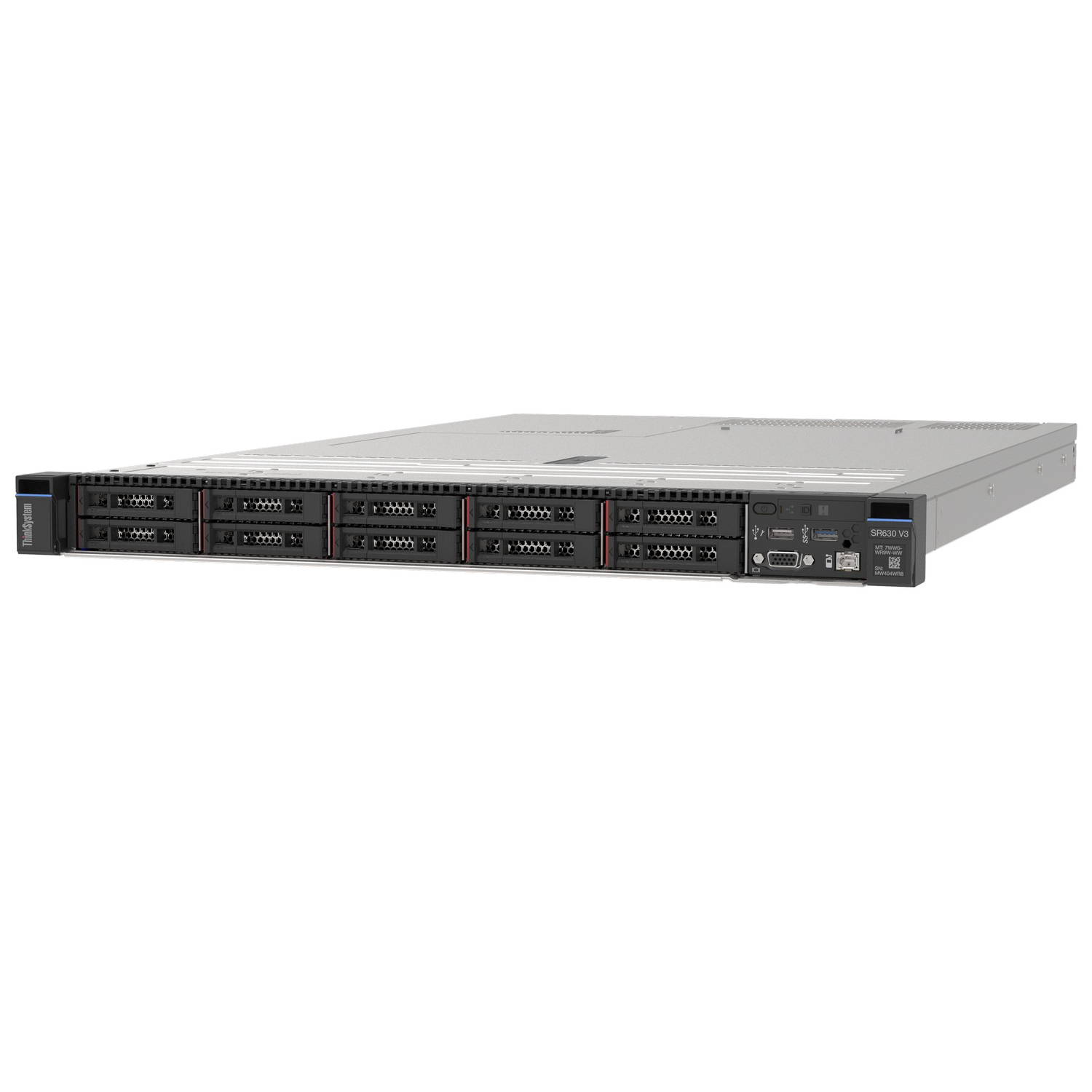 Lenovo 7D73100AEA SR630 V3 Xeon Silver 4510 12 Core 2.4Ghz 32GB HDD YOK 940-8i 4GB 1100W Titanium 1U Rack Sunucu
