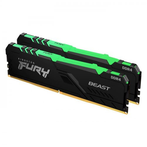 Kingston KF432C16BB2AK2/64TR 64 GB (2x32) DDR4 3200Mhz CL16 Beast RGB Bilgisayar Bellek