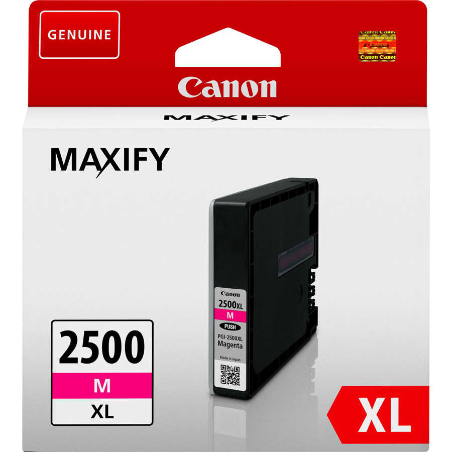 Canon 9266B001 PGI-2500XL M Yüksek Kapasiteli Krımızı Orijinal Inkjet kartuş