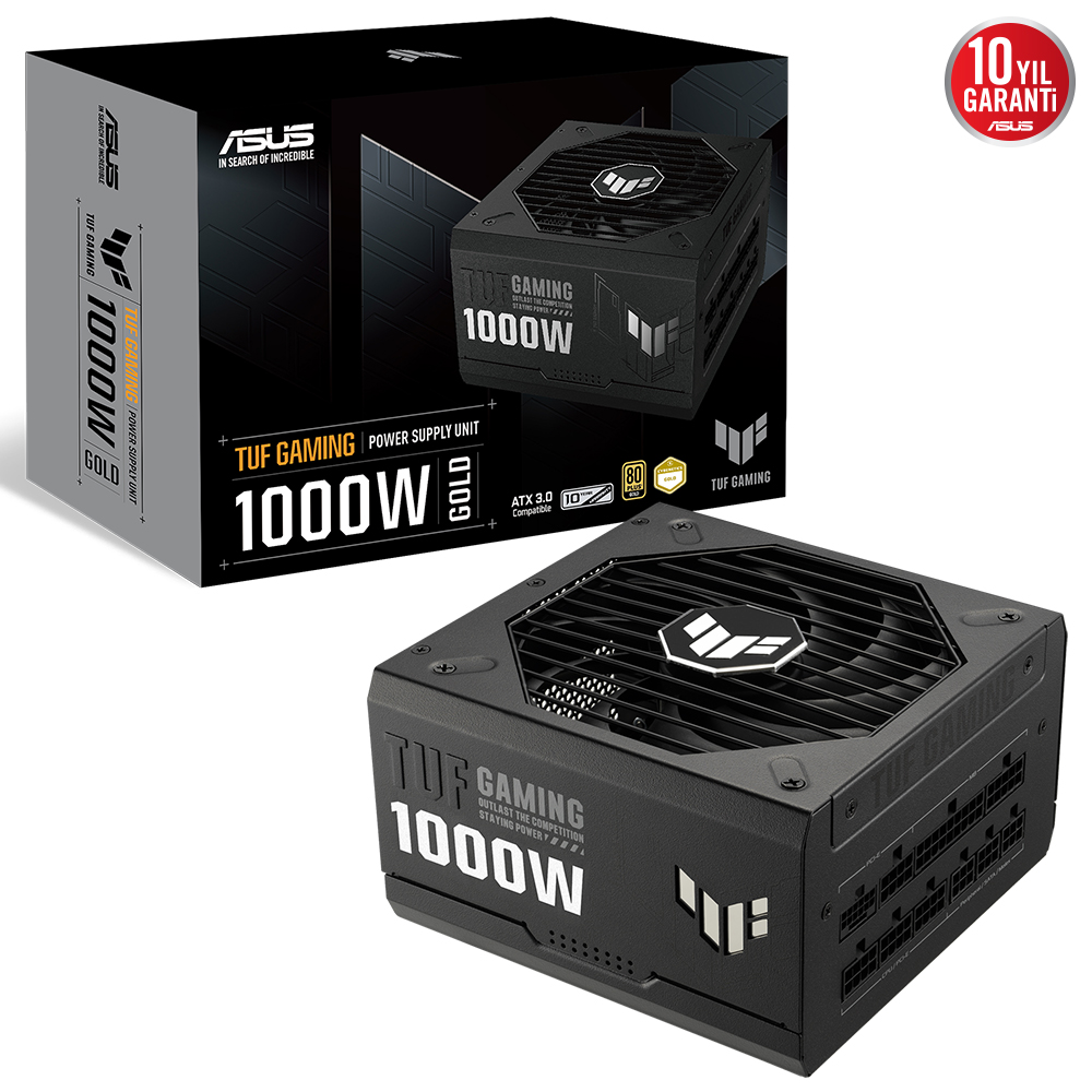 Asus TUF GAMING-1000G 1000W 80 Plus Gold 12cm Fanlı Full Modüler ATX Güç Kaynağı