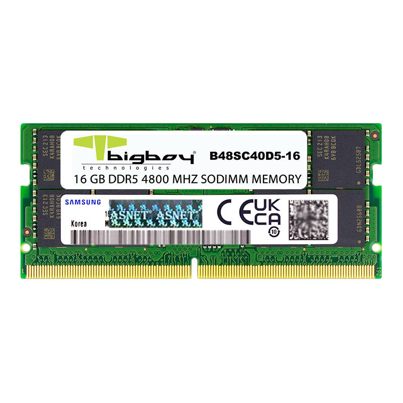 Bigboy B48SC40D5/16 16 GB DDR5 4800Mhz CL40 Notebook Bellek